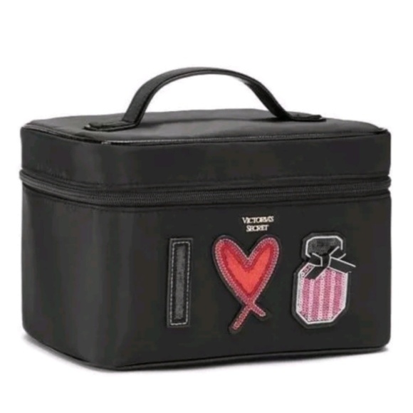 Victoria's Secret Handbags - Victoria's Secret Black I "<3" Bombshell Train Cas